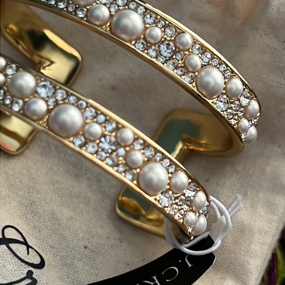 NwT! J.Crew bracelet pearl and pavé crystals small - Picture 2 of 6